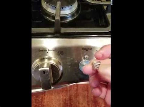 gas stove burner knob turn